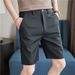 Men's Stretch-Fit Business Casual Shorts – Lightweight Summer Dress Pants With Elastic Waist & Tailored Slim Fit (Quick-Dry, Wrinkle-Resistant)_viptrois.com