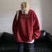 Loom Loom Ume Purple Suede Round Neck Sweatshirt Men Retro Trendy Loose Heavyweight European And American Long Sleeve T-Shirt_viptrois.com