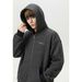 Monochrome Man- Vintage Color-Block Striped Hooded Sweatshirt For Men, Autumn And Winter Japanese Style Loose Thick Warm Hoodie Jacket_viptrois.com