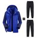 Men's Clothing Rush Clothes Set Men's Three-in-One Two-piece Set Fleece-lined Waterproof Hiking Pants_viptrois.com
