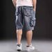 Men's Clothing Summer Fashion Functional Straight Cargo Shorts For Men Design Trendy Brand Outdoor Sports Five Point Jeans Men's Wear_viptrois.com