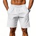 New Linen Men's Short Pants - Summer Lightweight Version - Beach Casual Loose Five-pocket Shorts For Men To Wear Outside._viptrois.com