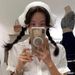 Fever Same Style Milk White Lace Headscarf Summer Korean Sweet Girl Accessory French Triangle Scarf Women's Hairband_viptrois.com
