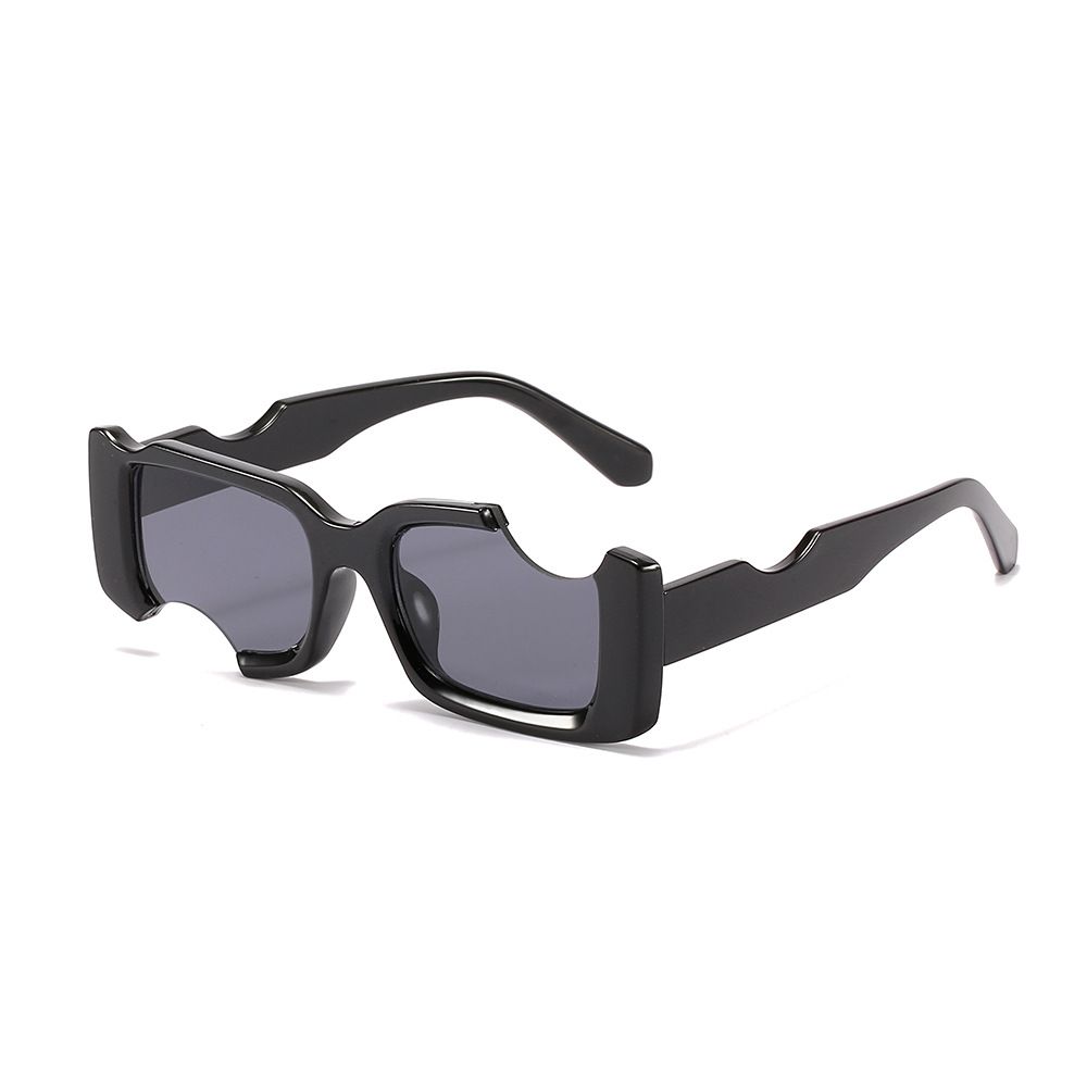 New Irregular Personality Box Sunglasses European And American Trend Men's And Women's Concave Sunglasses Cross-border Ins Wind 9118_viptrois.com