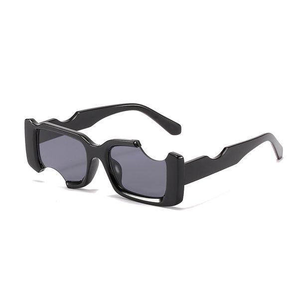 New Irregular Personality Box Sunglasses European And American Trend Men's And Women's Concave Sunglasses Cross-border Ins Wind 9118_viptrois.com