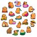 20 Capybara Cute Shoes Set Flower Shoe Buckle DIY Garden Shoe Accessories Accessories_viptrois.com