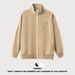 Men's Clothing Autumn and Winter 340G Heavy Zipper Jacket Men's Striped Embroidery Casual Sports Jacket Suit Men_viptrois.com
