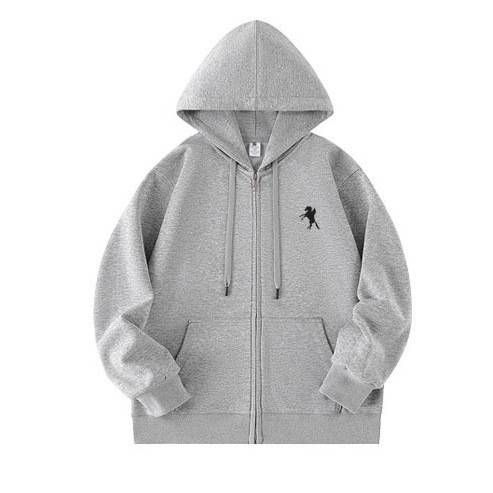 Men's Clothing Trendy Oversized Zip-Up Hoodie With Minimalist Logo - Streetwear Unisex Pullover (S-3XL)"_viptrois.com