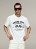 Urban Relaxed Fit Racing Dept. Cotton T-Shirt Men's Everyday Casual Streetwear Tee_viptrois.com