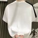 Men's Trendy Starry Sky T-Shirt With Rhinestones Loose Fit Short Sleeved Top For Mature Style_viptrois.com