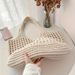 vacation Handbag Beach Vacation Gender Free Simple Knitted Women's Bag Woven Bag Straw Bag_viptrois.com