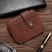 Wallet Card Cases Retro Portable Small Card Holder Buckle Thin Version Multi Card Holder Card Holder Coin Purse_viptrois.com