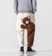 Man's clothing Hipster and fleece men's pants Cartoon flocking trend pants men patchwork loose men's casual pants_viptrois.com
