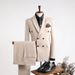 New High-end Suit Set, Double-breasted Professional Wedding Dress, Men In A Suit_viptrois.com