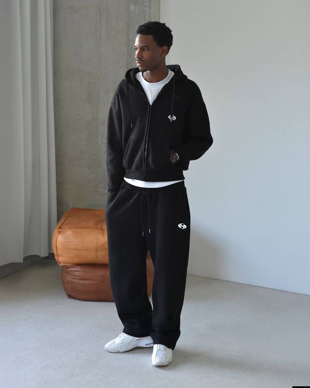 Men's Trendy Printed Sweatpants And Jacket Set_viptrois.com