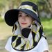 Summer New Women's Sun Sunshade And Face Shield, Integrated With Shawl, Tea Picking Hat, Outdoor Farm Busy Mask Hat_viptrois.com