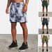 Men's Clothing Muscle Fitness Men's Summer Sports Leisure Basketball Solid Color Camouflage Double Layer Shorts Men_viptrois.com