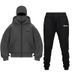 New Double Hat Spring Autumn Winter Ins Hooded Sweatshirt Suit Trendy Men And Women Double Hat Couple Sweatshirt_viptrois.com