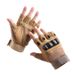Half Finger Protective Gloves Male Outdoor Sports Wolf Warrior Tactical Training Military Fans Anti-slip Wear-resistant_viptrois.com