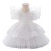 Children's New Infant And Toddler Princess Dress Full Moon And One Year Old Banquet Dress Embroidered Mesh Fungus Pleated Children's Dress_viptrois.com