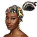New women's colorful twist tail hat velcro adjustable pullover hat hot sale African turban hat_viptrois.com