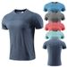Men's short sleeved sports T shirts quick drying clothes summer casual tops personality European and American running clothes fitness clothes_viptrois.com