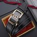 Men's Belts New Letter Alloy Automatic Buckle Belt Casual All Match Business First Layer Genuine Leather Men's Belt High Grade Belt_viptrois.com