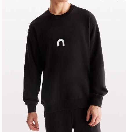 Polar Fleece Solid Color Round Neck Sweater Mens Candy Cotton Long Sleeve Working Clothes_viptrois.com