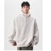 American Heavy Half-zipper Hooded Sweater Men's And Women's Trendy High Street Design Sense Spring And Autumn Sports Versatile Couple Jacket_viptrois.com