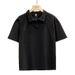 Men's Trendy Loose Fit Polo Shirt New Summer Style Versatile Deconstructed Patchwork Mamba Cotton Short Sleeve Lapel T-Shirt Top_viptrois.com