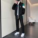 Men's Clothing Casual sports suits for men, new two piece suits for autumn and winter, handsome jackets for men, trendy brands, matching sets_viptrois.com