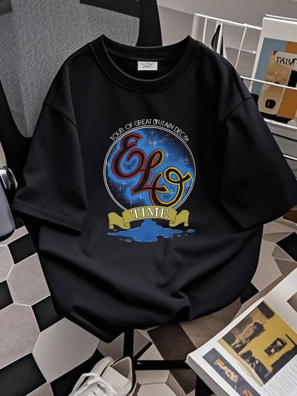 Electric Light Orchestra ELO 80s 90s Tour All Size Shirt KH1069 Soft Casual Designer Clothes Stylish Slightly Graphic Homme Streetwear Unisex_viptrois.com