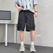 Men's Premium Cargo Shorts - Summer Casual Shorts With Multiple Pockets (Black, Charcoal, Stone, Khaki, Purple) - Loose Fit For Maximum Comfort_viptrois.com