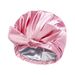 new shower cap women's silk satin inner washing shower cap bath cap double bow waterproof_viptrois.com
