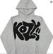 koz Korean Style Autumn Winter New Cartoon Dog Versatile Personality Printed Hoodie Sweatshirt_viptrois.com