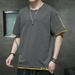 Men's Summer Short Sleeved T-shirt Made Of Pure Cotton In Large Size, Loose And Versatile Casual T-shirt_viptrois.com