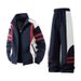 Inspired Autumn Jacket & Pants Set For Teens - Trendy Streetwear Outfit For High School & College Students (M-3XL, Navy/Black/White)_viptrois.com