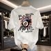 Men's Clothing Pure Cotton Printed Short Sleeved Trend Casual Round Neck T Shirt_viptrois.com