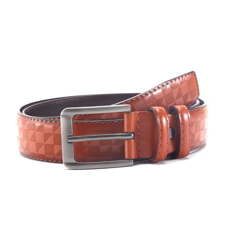 Men's Belts Men's Pin Buckle Belt New Style Fashion Jeans Belt Casual Leather Microfiber Casual Pants Belt Street Stall_viptrois.com