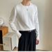 Autumn/Winter Knitted Men's Solid Color Inner Round Neck Long Sleeve T-shirt Sweater_viptrois.com