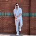 Men's Clothing New Fashion Men's Jacquard Suit Zipper Solid Color Hooded Short Sleeved Jacket Trousers Two Piece Suit_viptrois.com