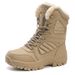 New Snow Men's Outdoor Skiing Warm Shoes Waterproof Cold Proof Windproof High Top Cotton Boots_viptrois.com