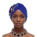 New style solid color watermelon hat with flower pattern Baotou hat African hat Muslim hat_viptrois.com