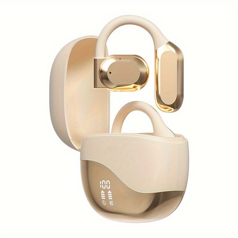 URIZONS OWS TWS Earphones Silicon Hook Earbuds With Mic Open Air Conduction On-Ear Headphones Wireless Ear Ring Headset_viptrois.com