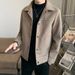 Men's Autumn And Winter Korean Version Trend Slim Fit Casual Short Felt Woolen Jacket Men's Thickened_viptrois.com