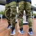 Men's Spring And Autumn Men's Casual Pants Large Size Personalized Overalls Men's Trendy Brand Fashion Sports Pants Men's_viptrois.com