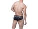 UXH New Men's Printed Nylon Swim Trunks Gold Leaf Fashion Sexy Triangle Swimwear For Men_viptrois.com