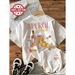Camiseta Manga Suelta Estampado Carta De Cóctel Aperol, Estilo Ilustración, Casual Con Cuello Redondo Para Mujeres._viptrois.com