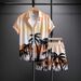 Men's Clothing New Hawaiian Floral Beach Shirt Men's Short Sleeved Summer 3D Printing Casual Loose Foreign Trade Cross Border Shirt Shorts_viptrois.com