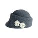 Atmosphere sense, alpaca velvet knitted flower equestrian autumn and winter Korean style niche face newspaper,_viptrois.com
